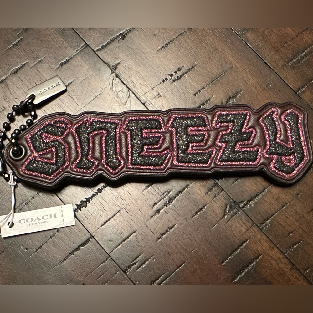 Coach X Disney Sneezy Bag Charm Hang Tag